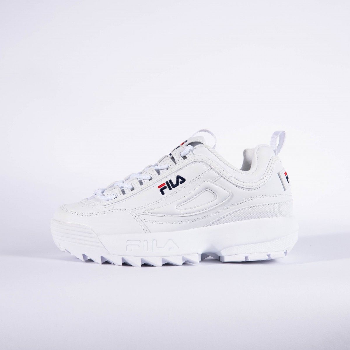 fila disruptor size 4 white